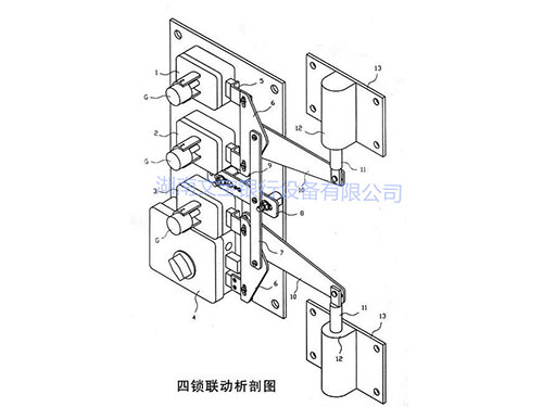 四鎖聯(lián)動(dòng)部析圖